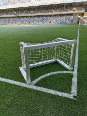 Jalkapallomaali, minimaali, 120x80 cm, alum., ke-va