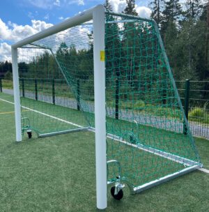 Jalkapallomaali 3x2 m, quick lift pyörin, ke-va