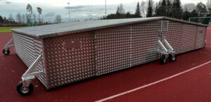 Alastulopehmusteiden suojalaatikko, ke-va